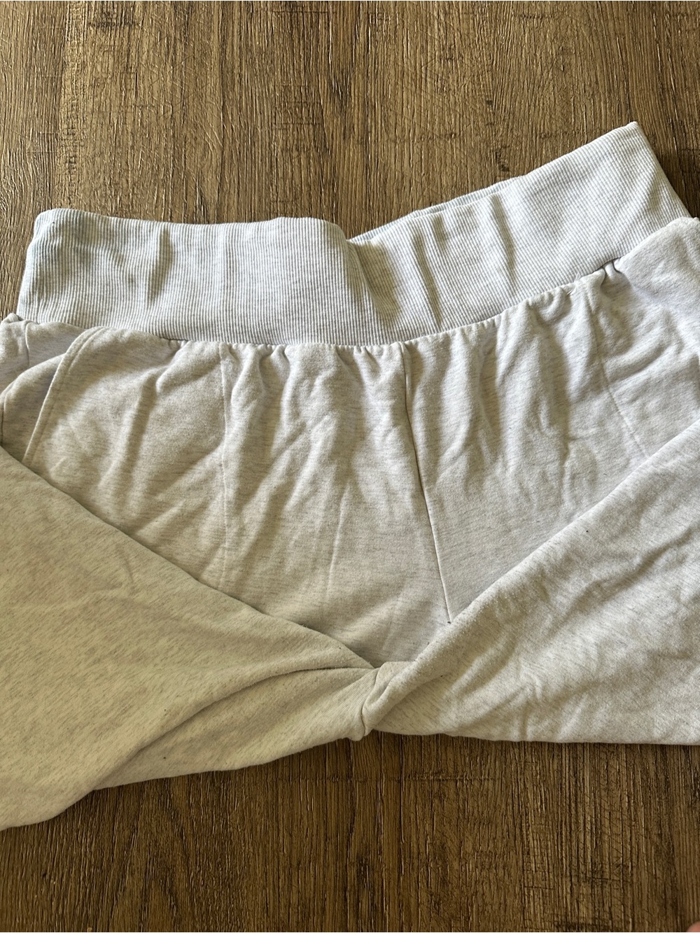 Nike White/ Light Gray Plus Size Women's 1X Dri-Fit Sweatpants Joggers - Picture 2 of 4